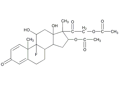 曲安西龙双醋酸酯结构式