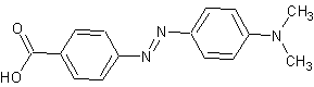 4-二甲胺偶氮苯-4'-羧酸结构式