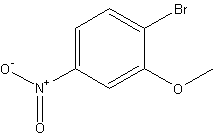 2-溴-5-硝基苯甲醚结构式