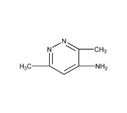 3,6-二甲基哒嗪-4-胺结构式