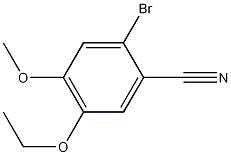 2-溴-5-乙氧基-4-甲氧基苯甲腈结构式