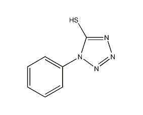 5-巯基-1-苯基-四氮唑结构式