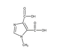 4,5-二羧基-1-甲基-1H-咪唑结构式