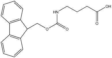 4-(芴甲氧羰基氨基)丁酸结构式