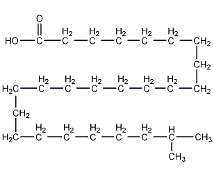 24-甲基二十五(烷)酸结构式