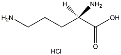 D-鸟氨酸盐酸盐结构式