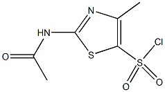 2-乙酰氨基-4-甲基-5-噻唑磺酰氯结构式