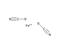 三水硫氰酸亚铁结构式