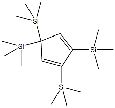 2,3,5,5-四(三甲基甲硅烷基)-1,3-环戊二烯结构式