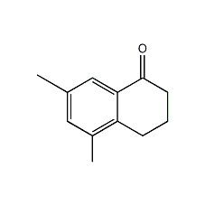 3,4-二氢-5,7-二甲基-1(2H)-萘酮结构式