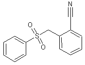 2-(苯磺酰甲基)苄腈结构式