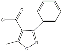5-甲基-3-苯基异噁唑-4-甲酰氯结构式