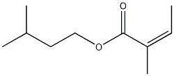 (Z)-2-甲基-2-丁烯酸异戊酯结构式
