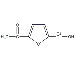 2-乙酰基-5-羟甲基呋喃结构式