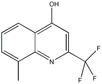 4-羟基-8-甲基-2-(三氟甲基)喹啉结构式