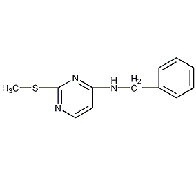 2-甲硫基-4-苯甲氨基嘧啶结构式