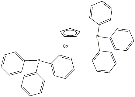 环戊基二(三苯基膦)钴(I)结构式