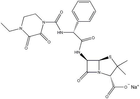 哌拉西林钠结构式
