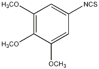 3,4,5-三甲氧基异硫氰酸苯酯结构式