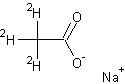 乙酸钠盐-d3结构式
