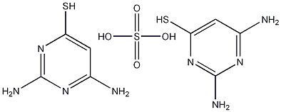 6-巯基-2,4-二氨基嘧啶结构式