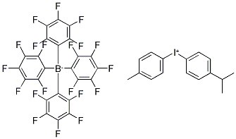 4-异丙基-4'-甲基联苯碘鎓四(五氟苯基)硼烷结构式