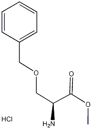 O-苯甲基-L-丝胺酸甲基酯盐酸盐结构式