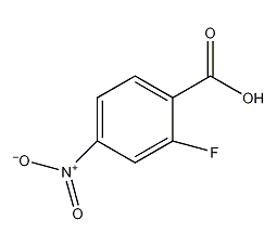2-氟-4-硝基苯甲酸结构式