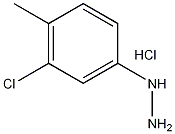 3-氯-4-甲基苯肼盐酸结构式