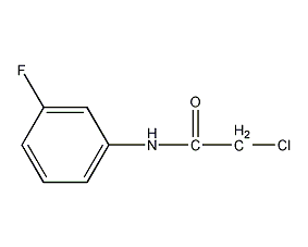 N-(氯乙酰)-3-氟苯胺结构式