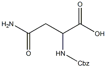 N-苄氧羰基-DL-天冬酰胺结构式