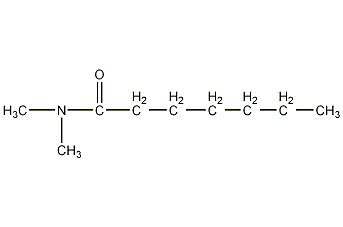 N,N-二甲基庚酰胺结构式