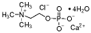 胆碱磷酸氯化钙四水结构式