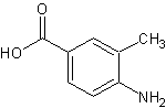 4-氨基-3-甲基苯甲酸结构式