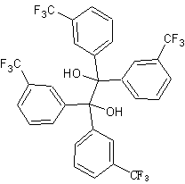 3,3',3'',3'''-Tetrakis(trifluoromethyl)benzopinacole结构式