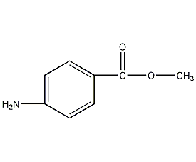 对氨基苯甲酸甲酯结构式