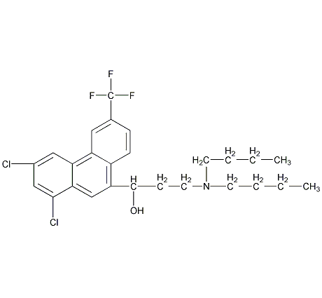 卤泛群盐酸盐结构式