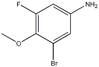 3-溴-5-氟-4-甲氧基苯胺结构式