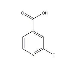 2-氟-4-吡啶羧酸结构式