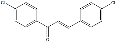 反-4,4'-二氟查尔酮结构式