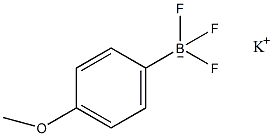 (4-甲氧基苯基)三氟硼酸钾结构式