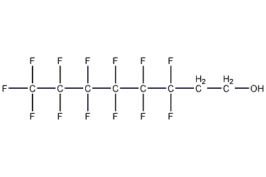 1H,1H,2H,2H-全氟辛醇结构式