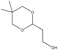 5,5-二甲基-1,3-二噁烷-2-乙醇结构式