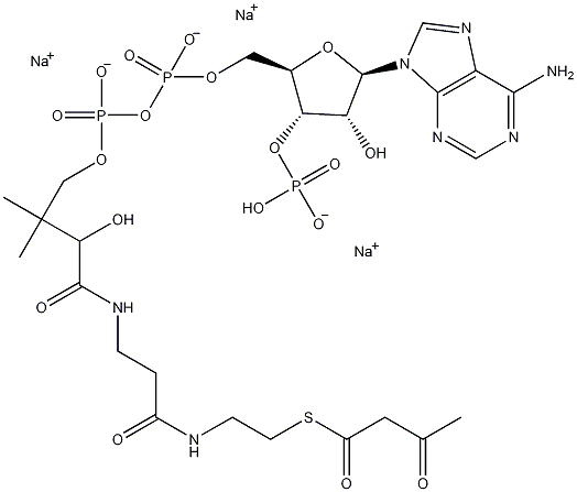 乙酰乙酰辅酶A钠盐结构式