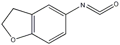 1,2-二氢苯并[b]呋喃-5-异氰酸酯结构式