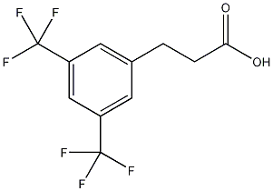 3,5-双(三氟甲基)氢化肉桂酸结构式