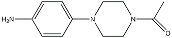 1-乙酰-4-(4-氨苯基)哌嗪结构式