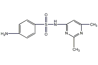 磺胺二甲基异嘧啶结构式