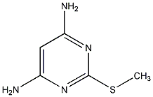 4,6-二氨基-2-甲基巯基嘧啶结构式