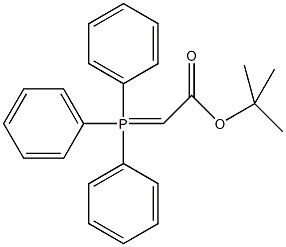 （叔丁氧基羰基亚甲基）三苯基磷烷结构式